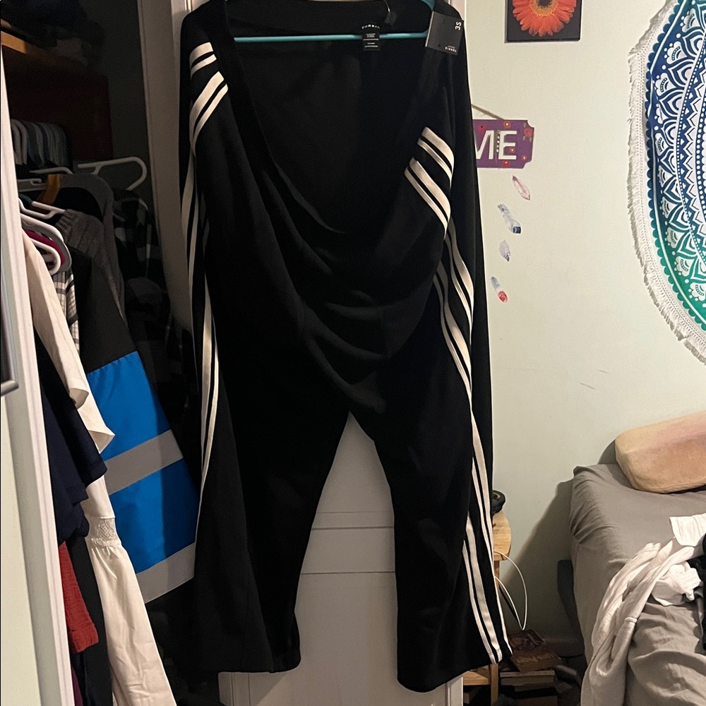 High-Rise Pull-On Track Pant